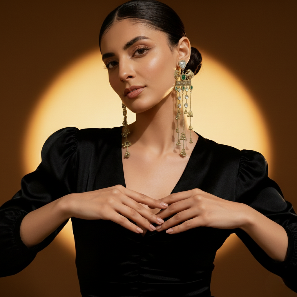 Althea Designer Gold-Tone Earrings