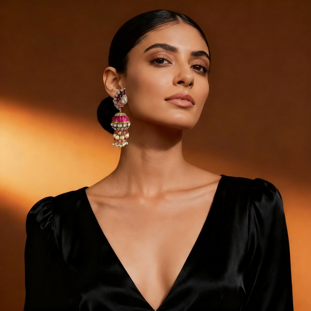 Multicolored Statement Earrings